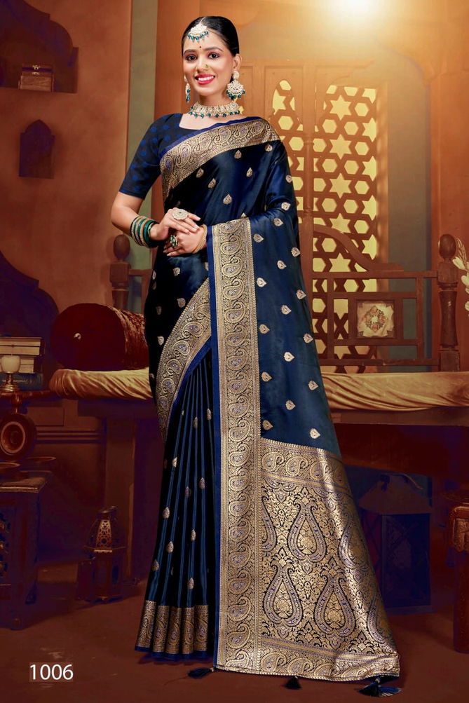 Royal Queen Vol 6 By Saroj Designer Soft Satin Silk Sarees Wholesale Online
